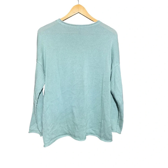 Eileen Fisher Petite Crewneck Drop Shoulder Pullover Sweater Size Small Petite - Picture 3 of 9